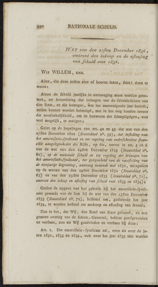 Nederlandsche pandecten, of Verzameling van wetten in het Koningrijk der Nederlanden / door W.Y. van Hamelsveld - 