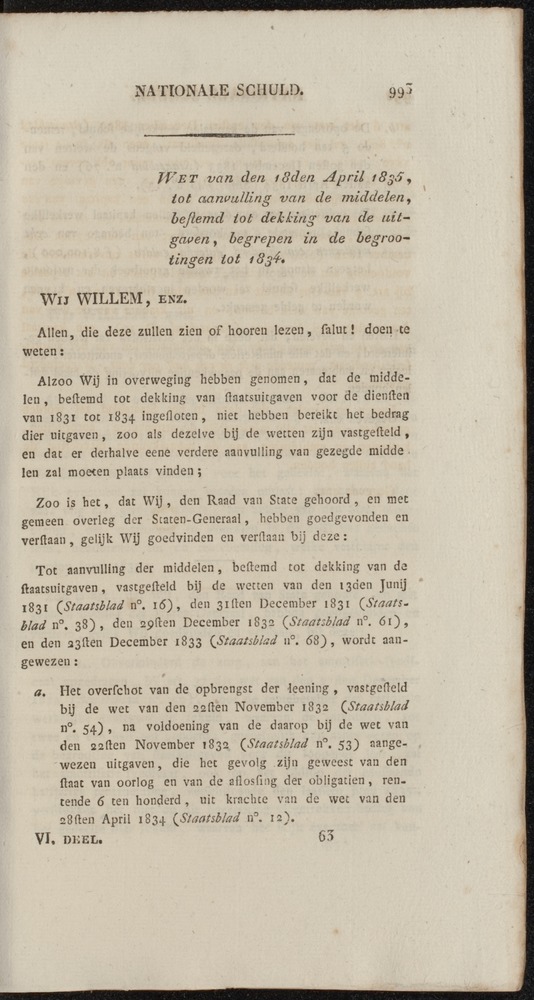 Nederlandsche pandecten, of Verzameling van wetten in het Koningrijk der Nederlanden / door W.Y. van Hamelsveld - 