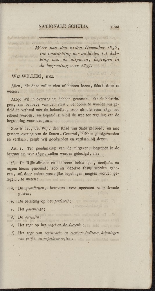 Nederlandsche pandecten, of Verzameling van wetten in het Koningrijk der Nederlanden / door W.Y. van Hamelsveld - 