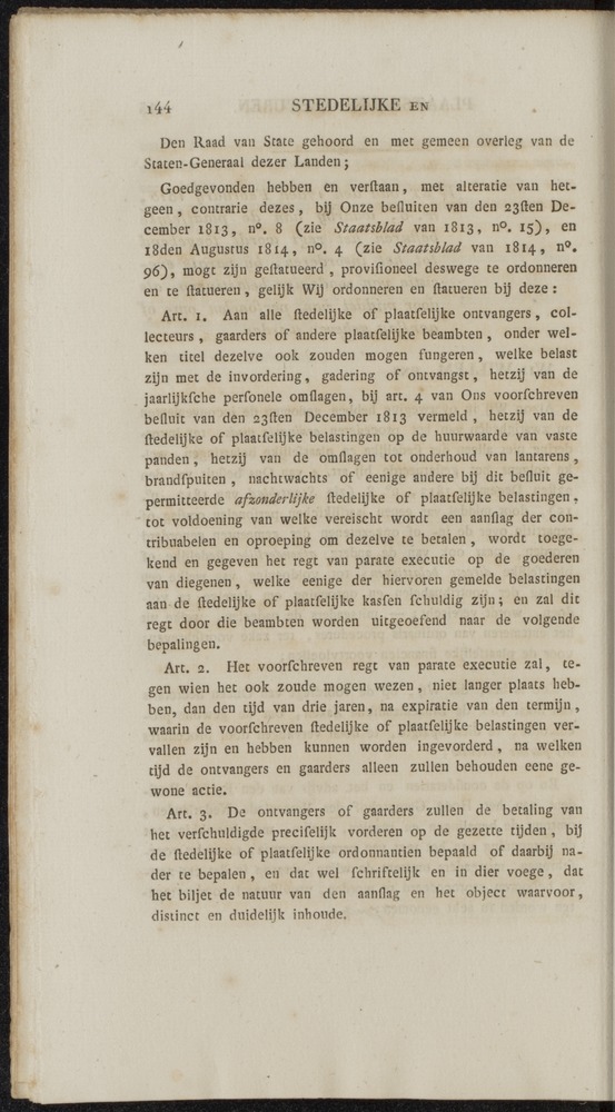 Nederlandsche pandecten, of Verzameling van wetten in het Koningrijk der Nederlanden / door W.Y. van Hamelsveld - 