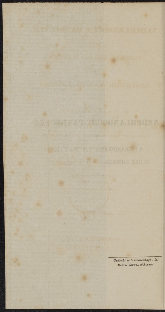 Nederlandsche pandecten, of Verzameling van wetten in het Koningrijk der Nederlanden / door W.Y. van Hamelsveld - 
