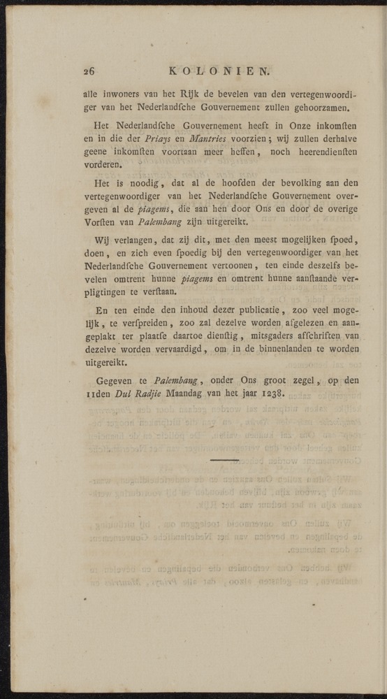 Nederlandsche pandecten, of Verzameling van wetten in het Koningrijk der Nederlanden / door W.Y. van Hamelsveld - 