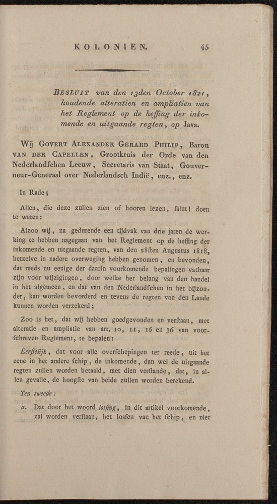 Nederlandsche pandecten, of Verzameling van wetten in het Koningrijk der Nederlanden / door W.Y. van Hamelsveld - 