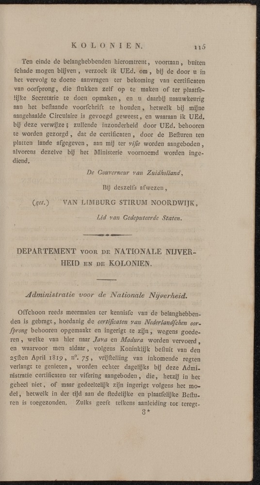 Nederlandsche pandecten, of Verzameling van wetten in het Koningrijk der Nederlanden / door W.Y. van Hamelsveld - 