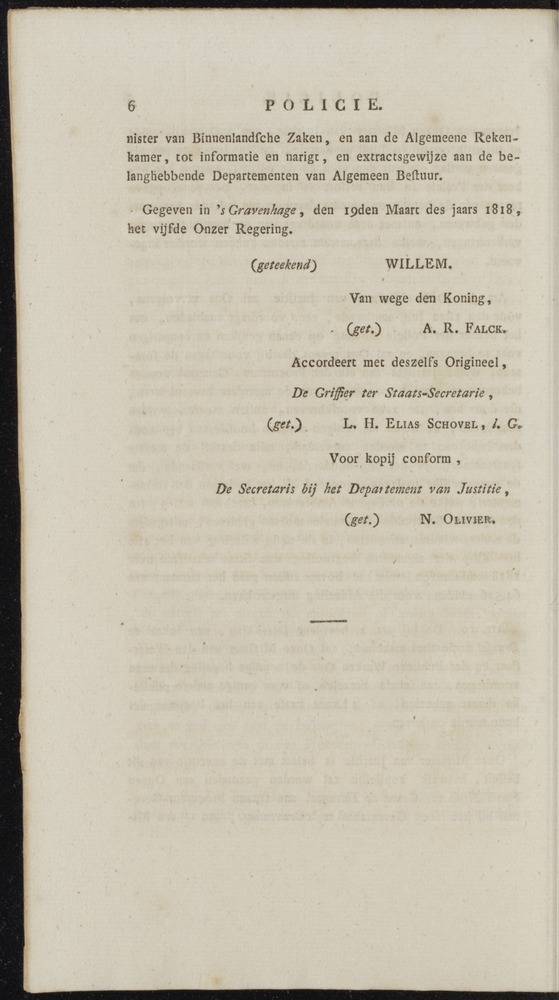Nederlandsche pandecten, of Verzameling van wetten in het Koningrijk der Nederlanden / door W.Y. van Hamelsveld - 