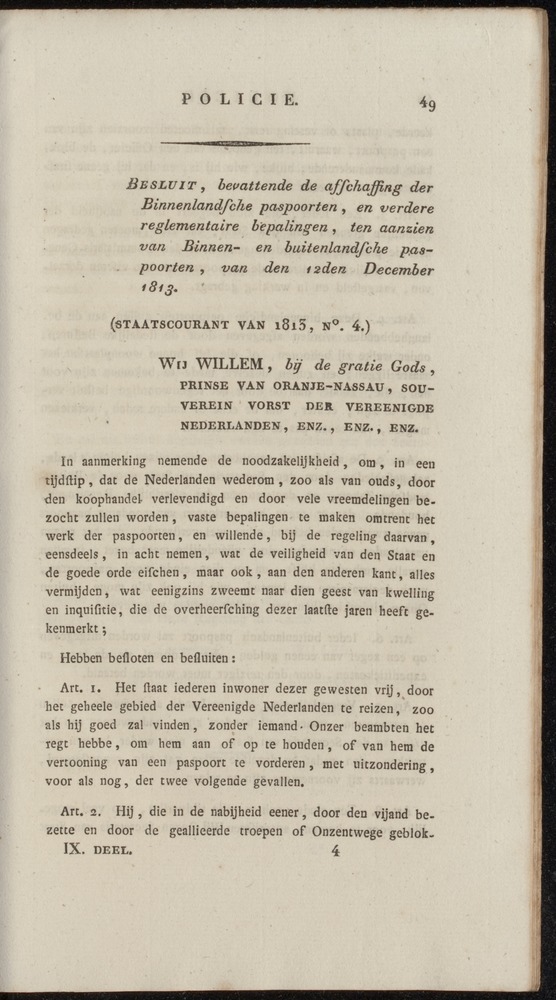 Nederlandsche pandecten, of Verzameling van wetten in het Koningrijk der Nederlanden / door W.Y. van Hamelsveld - 