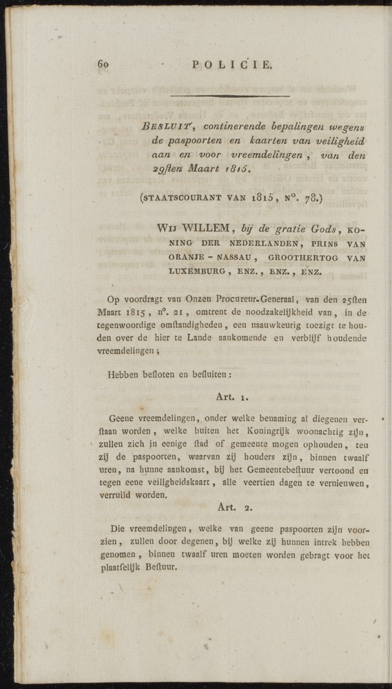 Nederlandsche pandecten, of Verzameling van wetten in het Koningrijk der Nederlanden / door W.Y. van Hamelsveld - 