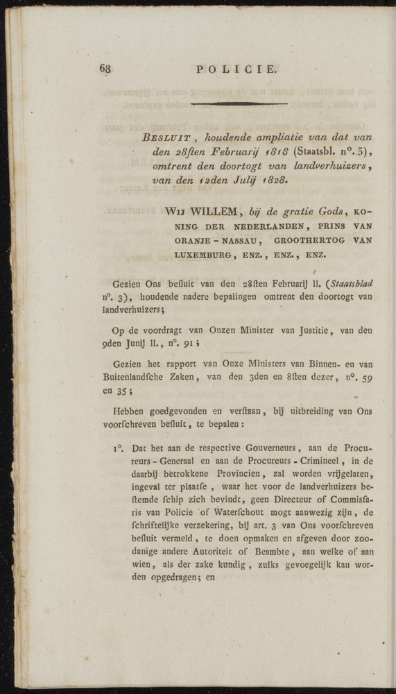 Nederlandsche pandecten, of Verzameling van wetten in het Koningrijk der Nederlanden / door W.Y. van Hamelsveld - 