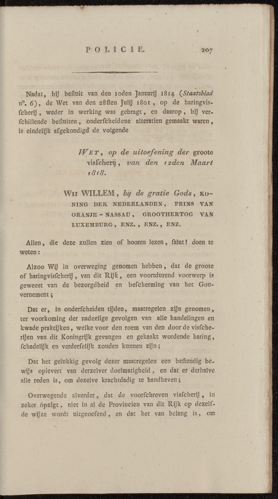 Nederlandsche pandecten, of Verzameling van wetten in het Koningrijk der Nederlanden / door W.Y. van Hamelsveld - 