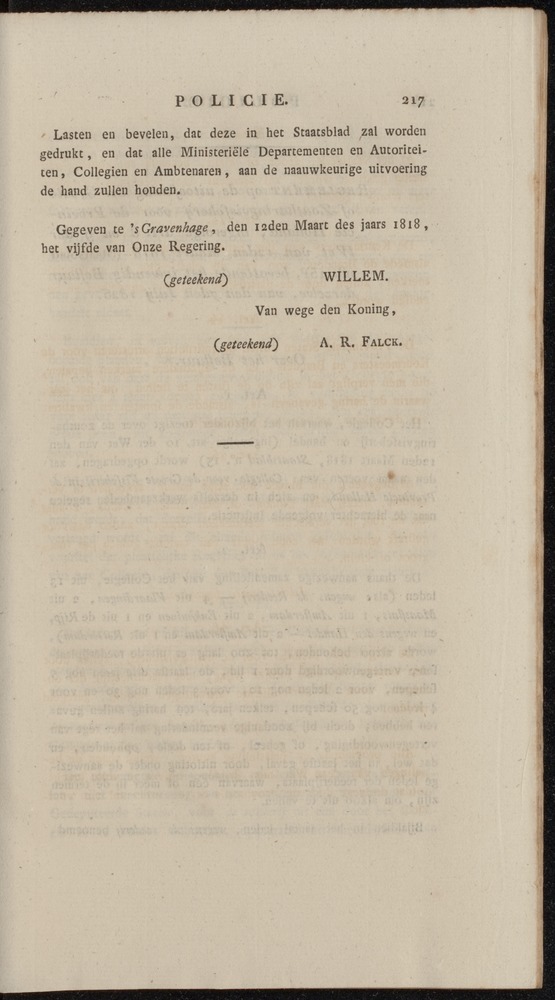 Nederlandsche pandecten, of Verzameling van wetten in het Koningrijk der Nederlanden / door W.Y. van Hamelsveld - 