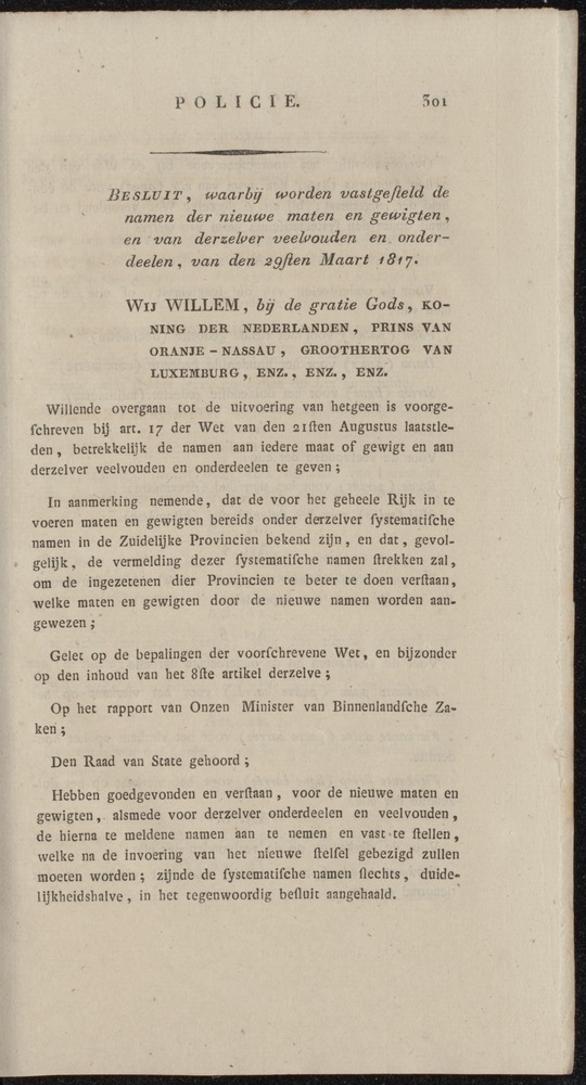 Nederlandsche pandecten, of Verzameling van wetten in het Koningrijk der Nederlanden / door W.Y. van Hamelsveld - 