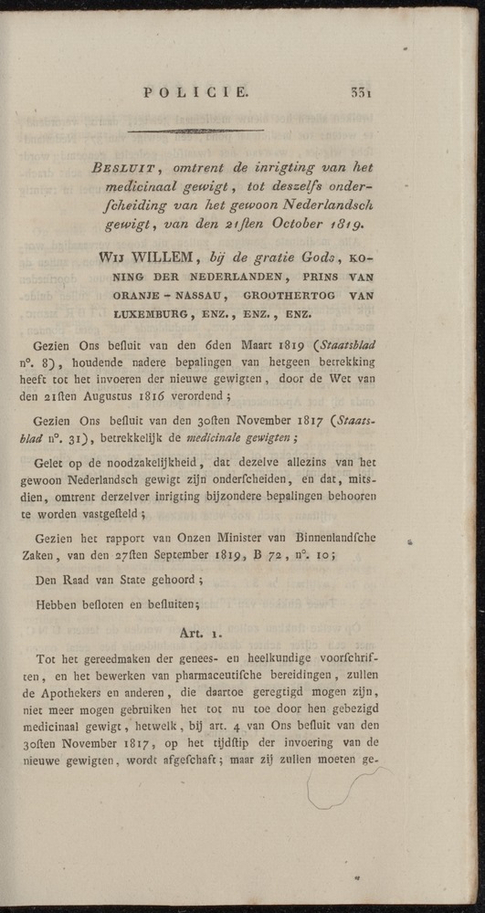 Nederlandsche pandecten, of Verzameling van wetten in het Koningrijk der Nederlanden / door W.Y. van Hamelsveld - 