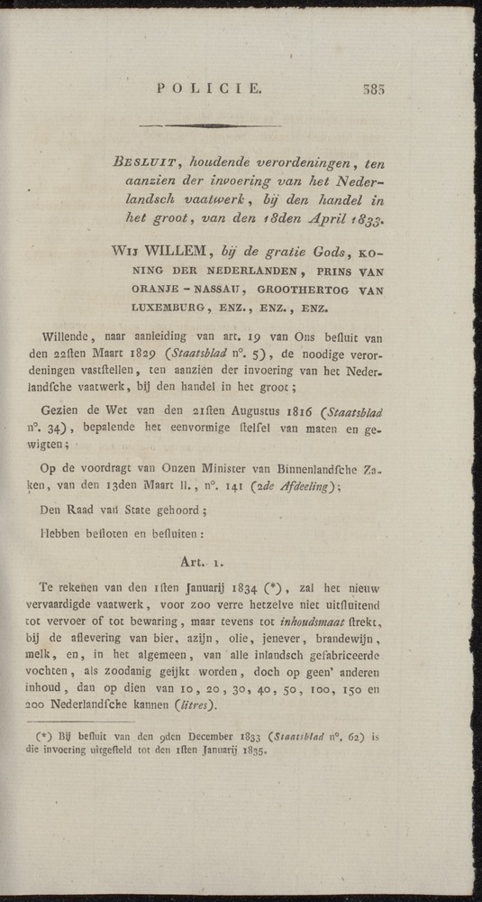 Nederlandsche pandecten, of Verzameling van wetten in het Koningrijk der Nederlanden / door W.Y. van Hamelsveld - 