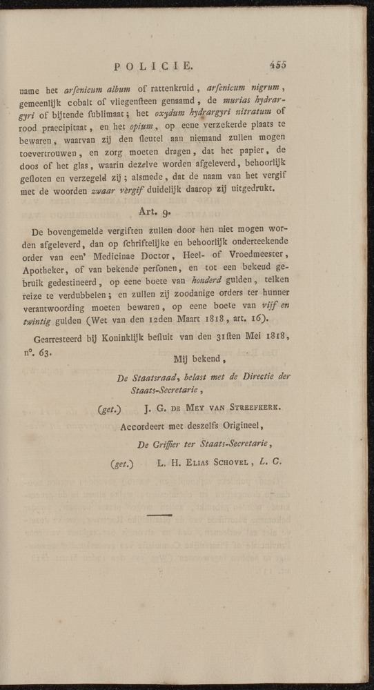 Nederlandsche pandecten, of Verzameling van wetten in het Koningrijk der Nederlanden / door W.Y. van Hamelsveld - 
