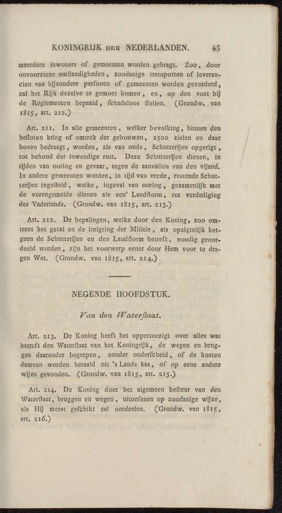 Nederlandsche pandecten, of Verzameling van wetten in het Koningrijk der Nederlanden / door W.Y. van Hamelsveld - 