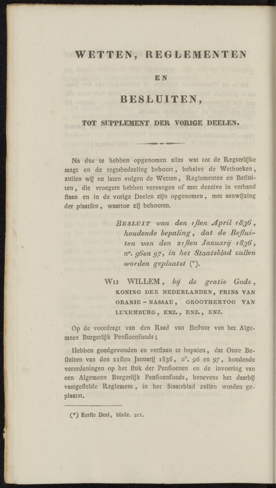 Nederlandsche pandecten, of Verzameling van wetten in het Koningrijk der Nederlanden / door W.Y. van Hamelsveld - 