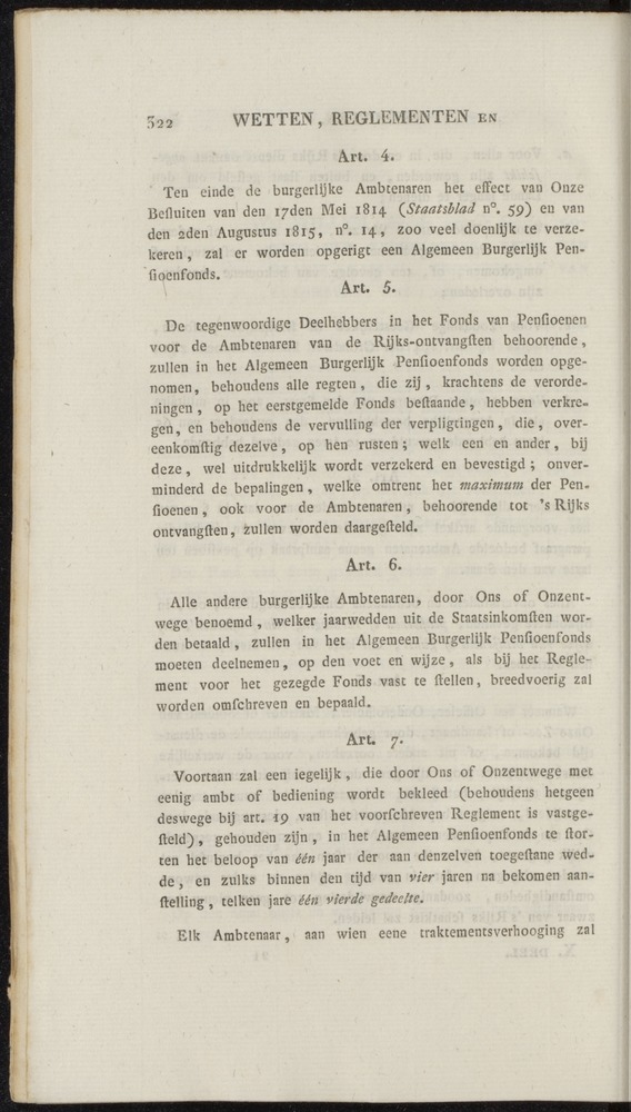 Nederlandsche pandecten, of Verzameling van wetten in het Koningrijk der Nederlanden / door W.Y. van Hamelsveld - 