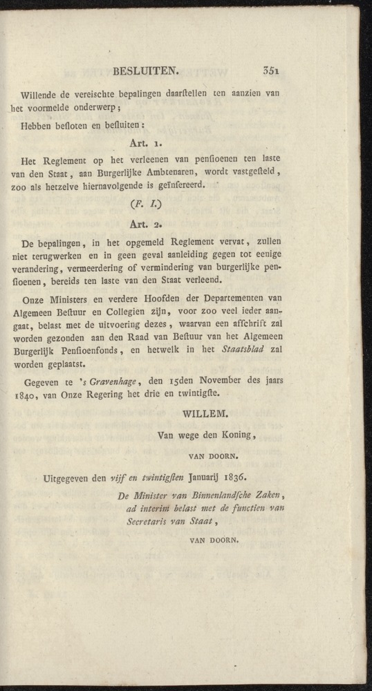 Nederlandsche pandecten, of Verzameling van wetten in het Koningrijk der Nederlanden / door W.Y. van Hamelsveld - 