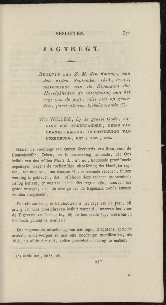 Nederlandsche pandecten, of Verzameling van wetten in het Koningrijk der Nederlanden / door W.Y. van Hamelsveld - 