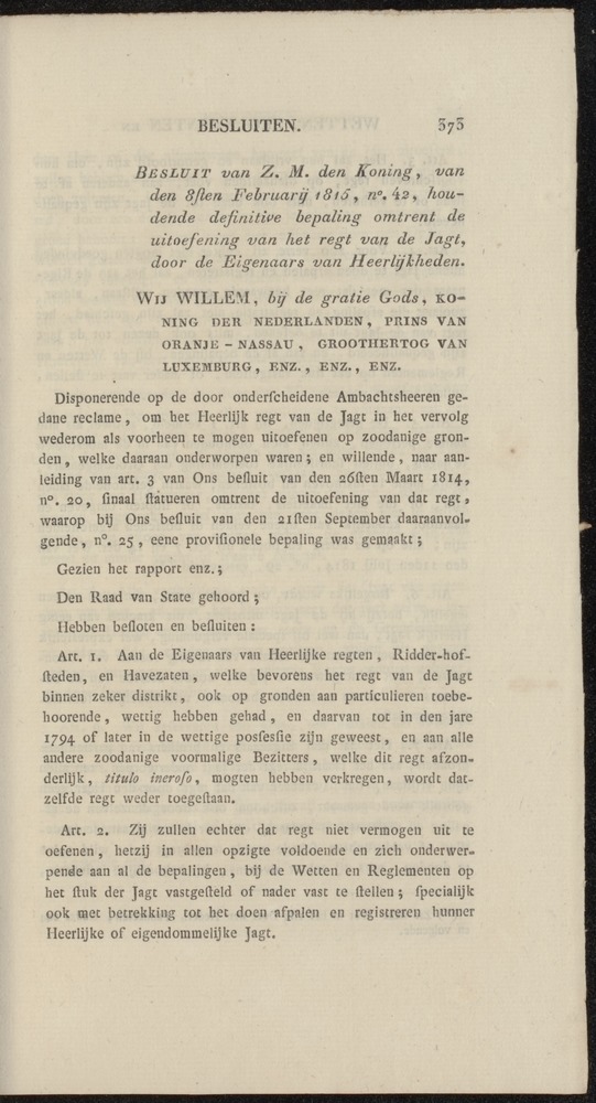 Nederlandsche pandecten, of Verzameling van wetten in het Koningrijk der Nederlanden / door W.Y. van Hamelsveld - 