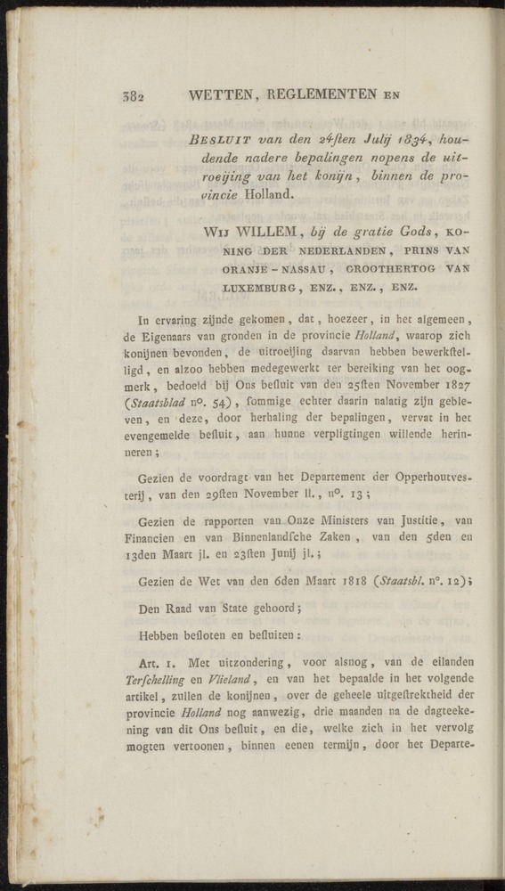 Nederlandsche pandecten, of Verzameling van wetten in het Koningrijk der Nederlanden / door W.Y. van Hamelsveld - 