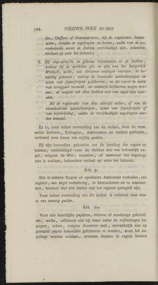 Nederlandsche pandecten, of Verzameling van wetten in het Koningrijk der Nederlanden / door W.Y. van Hamelsveld - 