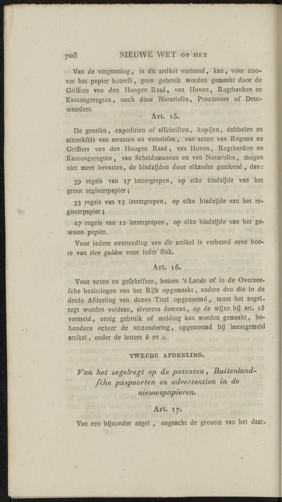 Nederlandsche pandecten, of Verzameling van wetten in het Koningrijk der Nederlanden / door W.Y. van Hamelsveld - 