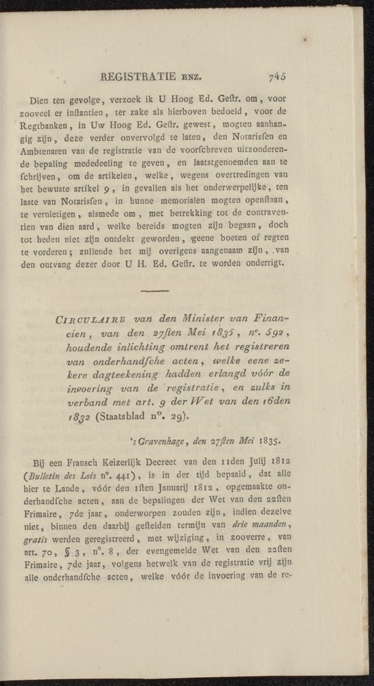 Nederlandsche pandecten, of Verzameling van wetten in het Koningrijk der Nederlanden / door W.Y. van Hamelsveld - 