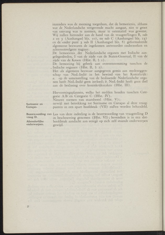 Verslag van de commissie van onderzoek naar de opvattingen in Nederland omtrent de plaats van de overzeesche gebiedsdeelen in het koninkrijk : ingesteld bij ministerieel besluit van 30 augustus 1945 / [voorzitter: W.H. van Helsdingen] - 