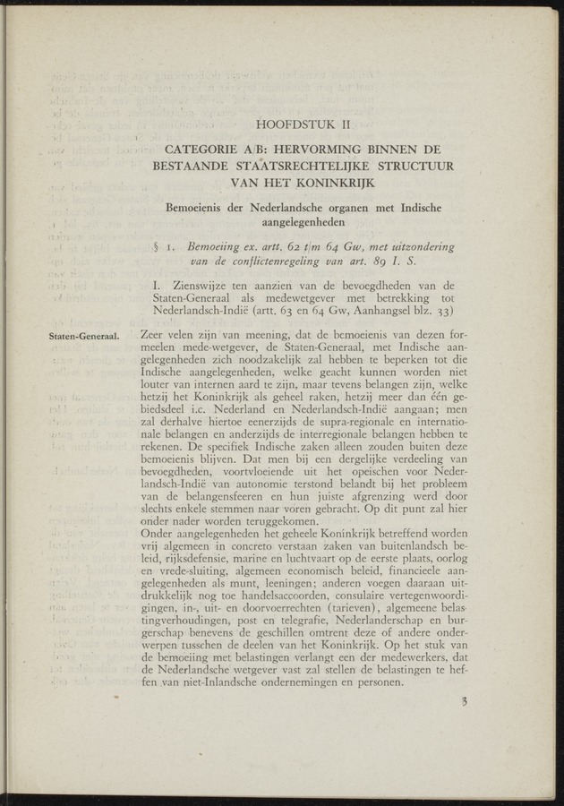 Verslag van de commissie van onderzoek naar de opvattingen in Nederland omtrent de plaats van de overzeesche gebiedsdeelen in het koninkrijk : ingesteld bij ministerieel besluit van 30 augustus 1945 / [voorzitter: W.H. van Helsdingen] - 