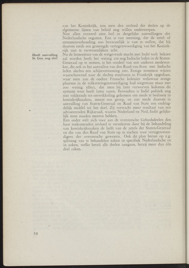 Verslag van de commissie van onderzoek naar de opvattingen in Nederland omtrent de plaats van de overzeesche gebiedsdeelen in het koninkrijk : ingesteld bij ministerieel besluit van 30 augustus 1945 / [voorzitter: W.H. van Helsdingen] - 