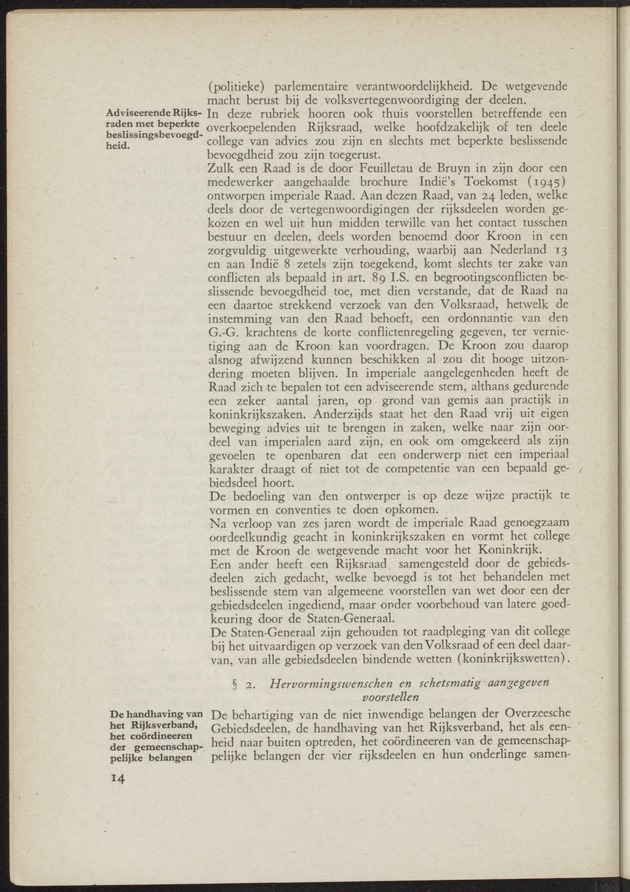 Verslag van de commissie van onderzoek naar de opvattingen in Nederland omtrent de plaats van de overzeesche gebiedsdeelen in het koninkrijk : ingesteld bij ministerieel besluit van 30 augustus 1945 / [voorzitter: W.H. van Helsdingen] - 