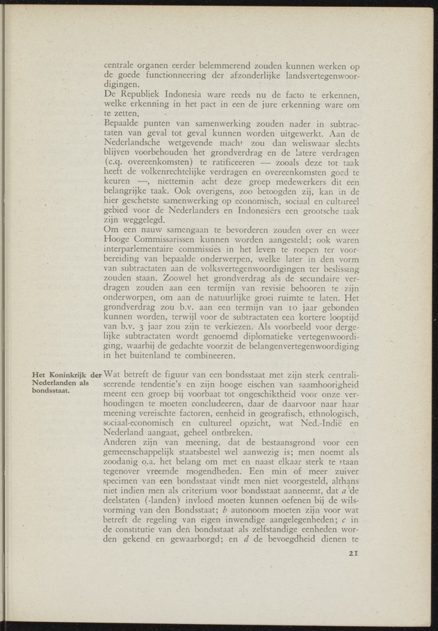 Verslag van de commissie van onderzoek naar de opvattingen in Nederland omtrent de plaats van de overzeesche gebiedsdeelen in het koninkrijk : ingesteld bij ministerieel besluit van 30 augustus 1945 / [voorzitter: W.H. van Helsdingen] - 