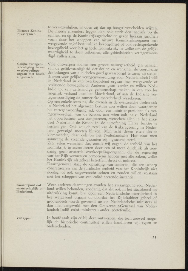 Verslag van de commissie van onderzoek naar de opvattingen in Nederland omtrent de plaats van de overzeesche gebiedsdeelen in het koninkrijk : ingesteld bij ministerieel besluit van 30 augustus 1945 / [voorzitter: W.H. van Helsdingen] - 