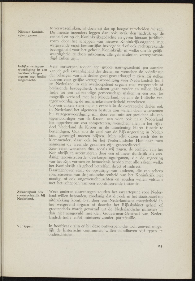Verslag van de commissie van onderzoek naar de opvattingen in Nederland omtrent de plaats van de overzeesche gebiedsdeelen in het koninkrijk : ingesteld bij ministerieel besluit van 30 augustus 1945 / [voorzitter: W.H. van Helsdingen] - 