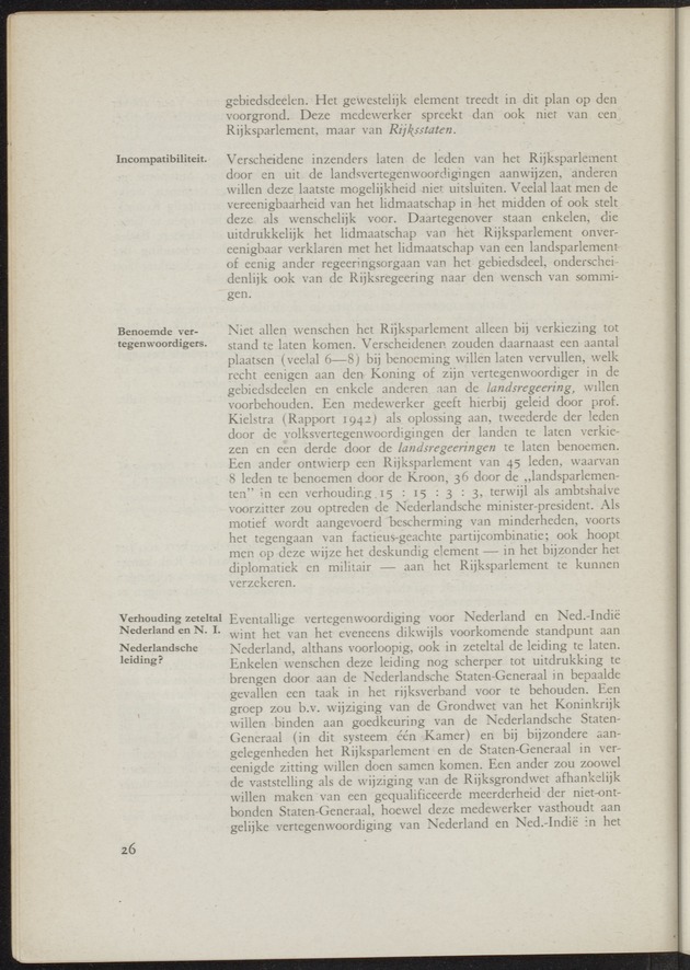 Verslag van de commissie van onderzoek naar de opvattingen in Nederland omtrent de plaats van de overzeesche gebiedsdeelen in het koninkrijk : ingesteld bij ministerieel besluit van 30 augustus 1945 / [voorzitter: W.H. van Helsdingen] - 