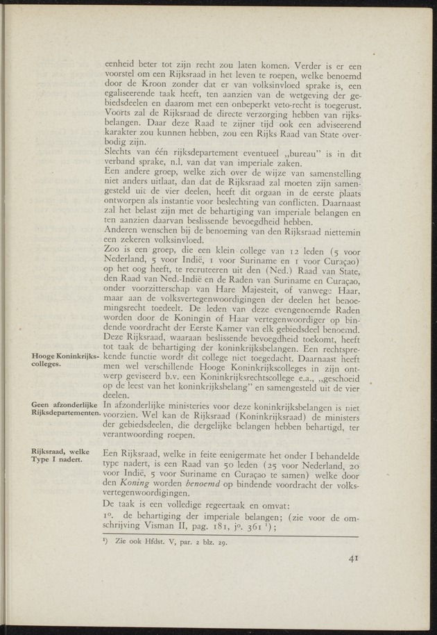 Verslag van de commissie van onderzoek naar de opvattingen in Nederland omtrent de plaats van de overzeesche gebiedsdeelen in het koninkrijk : ingesteld bij ministerieel besluit van 30 augustus 1945 / [voorzitter: W.H. van Helsdingen] - 
