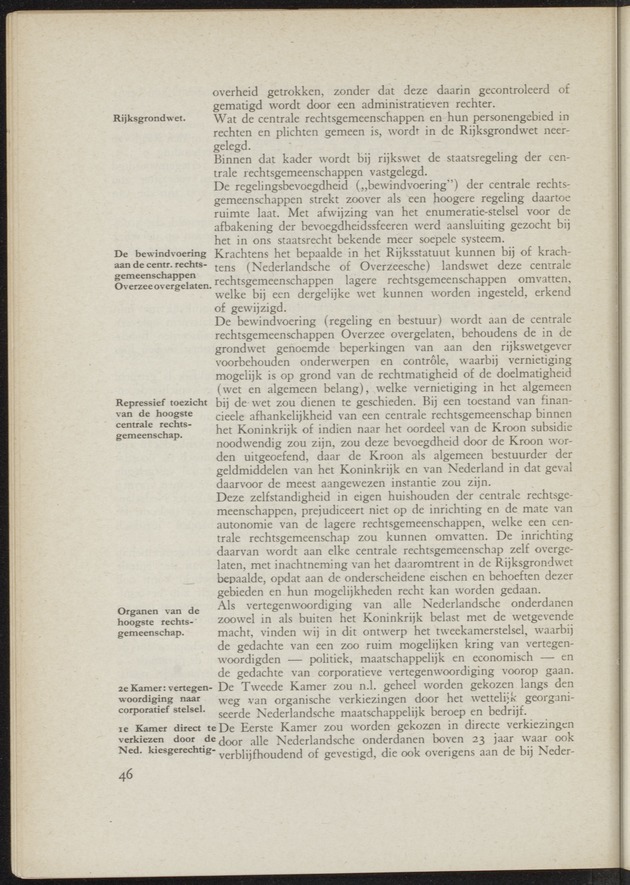 Verslag van de commissie van onderzoek naar de opvattingen in Nederland omtrent de plaats van de overzeesche gebiedsdeelen in het koninkrijk : ingesteld bij ministerieel besluit van 30 augustus 1945 / [voorzitter: W.H. van Helsdingen] - 