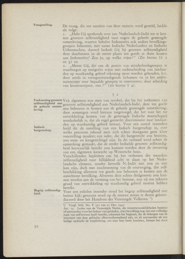Verslag van de commissie van onderzoek naar de opvattingen in Nederland omtrent de plaats van de overzeesche gebiedsdeelen in het koninkrijk : ingesteld bij ministerieel besluit van 30 augustus 1945 / [voorzitter: W.H. van Helsdingen] - 