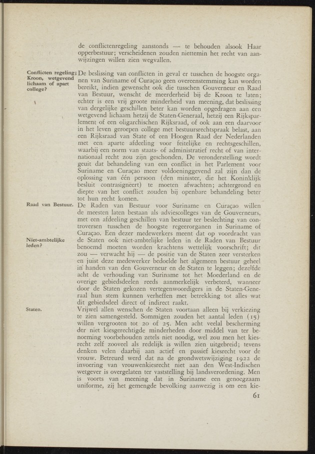 Verslag van de commissie van onderzoek naar de opvattingen in Nederland omtrent de plaats van de overzeesche gebiedsdeelen in het koninkrijk : ingesteld bij ministerieel besluit van 30 augustus 1945 / [voorzitter: W.H. van Helsdingen] - 