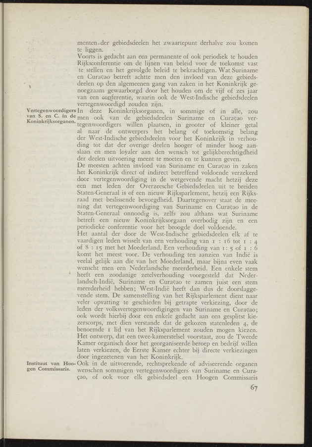 Verslag van de commissie van onderzoek naar de opvattingen in Nederland omtrent de plaats van de overzeesche gebiedsdeelen in het koninkrijk : ingesteld bij ministerieel besluit van 30 augustus 1945 / [voorzitter: W.H. van Helsdingen] - 