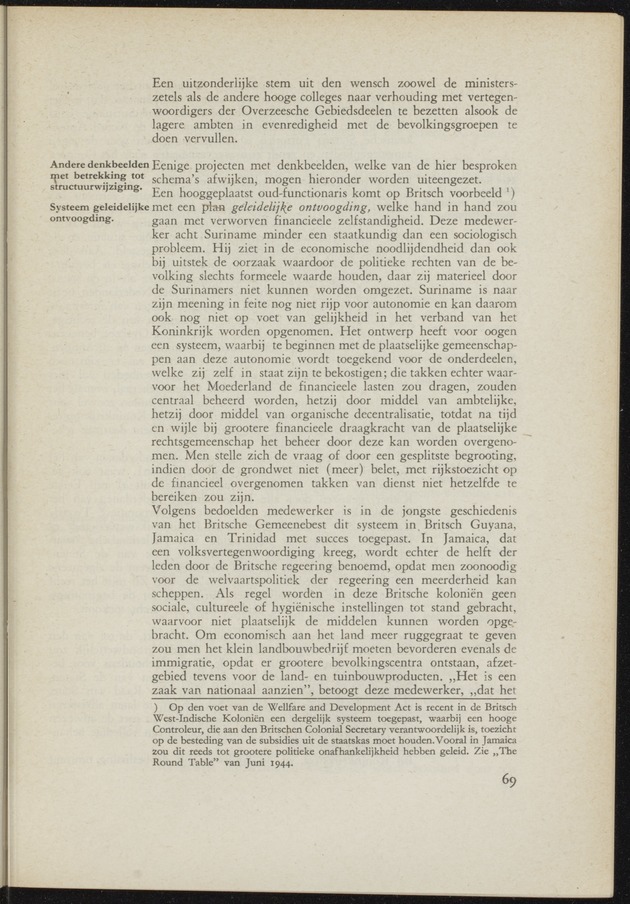 Verslag van de commissie van onderzoek naar de opvattingen in Nederland omtrent de plaats van de overzeesche gebiedsdeelen in het koninkrijk : ingesteld bij ministerieel besluit van 30 augustus 1945 / [voorzitter: W.H. van Helsdingen] - 