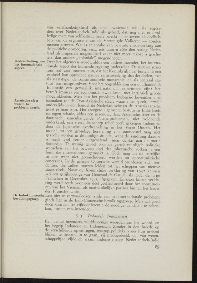 Verslag van de commissie van onderzoek naar de opvattingen in Nederland omtrent de plaats van de overzeesche gebiedsdeelen in het koninkrijk : ingesteld bij ministerieel besluit van 30 augustus 1945 / [voorzitter: W.H. van Helsdingen] - 