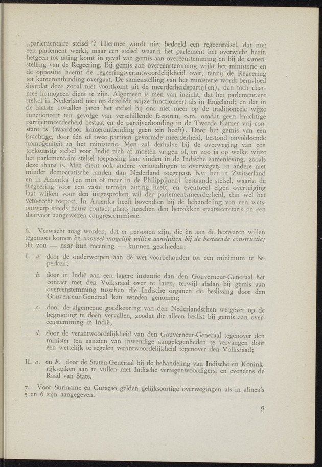 Verslag van de commissie van onderzoek naar de opvattingen in Nederland omtrent de plaats van de overzeesche gebiedsdeelen in het koninkrijk : ingesteld bij ministerieel besluit van 30 augustus 1945 / [voorzitter: W.H. van Helsdingen] - 