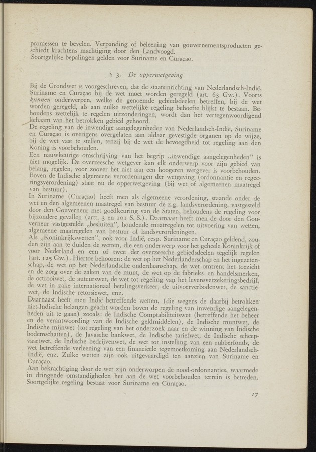 Verslag van de commissie van onderzoek naar de opvattingen in Nederland omtrent de plaats van de overzeesche gebiedsdeelen in het koninkrijk : ingesteld bij ministerieel besluit van 30 augustus 1945 / [voorzitter: W.H. van Helsdingen] - 
