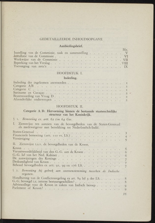 Verslag van de commissie van onderzoek naar de opvattingen in Nederland omtrent de plaats van de overzeesche gebiedsdeelen in het koninkrijk : ingesteld bij ministerieel besluit van 30 augustus 1945 / [voorzitter: W.H. van Helsdingen] - 