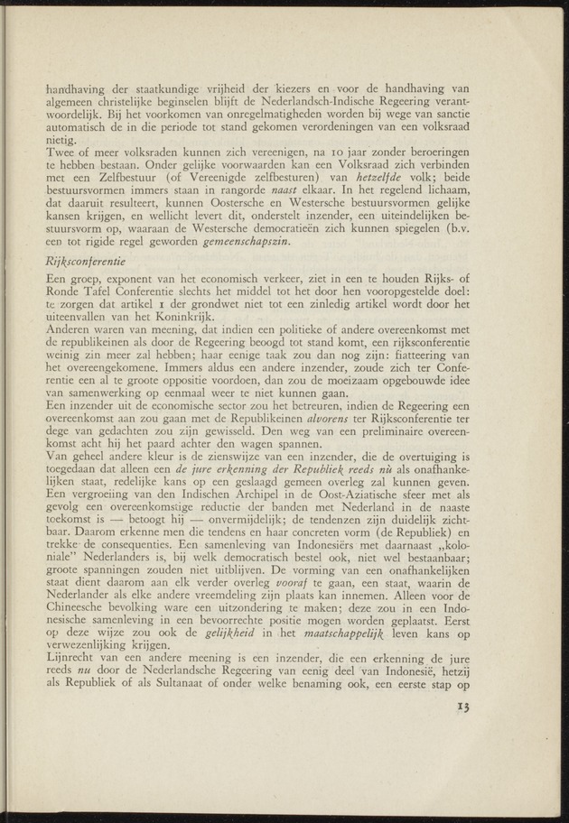 Bijlage bij het verslag van de commissie van onderzoek naar de opvattingen in Nederland omtrent de plaats van de overzeesche gebiedsdeelen in het koninkrijk : ingesteld bij ministerieel besluit van 30 augustus 1945 / [voorzitter: W.H. van Helsdingen] - 