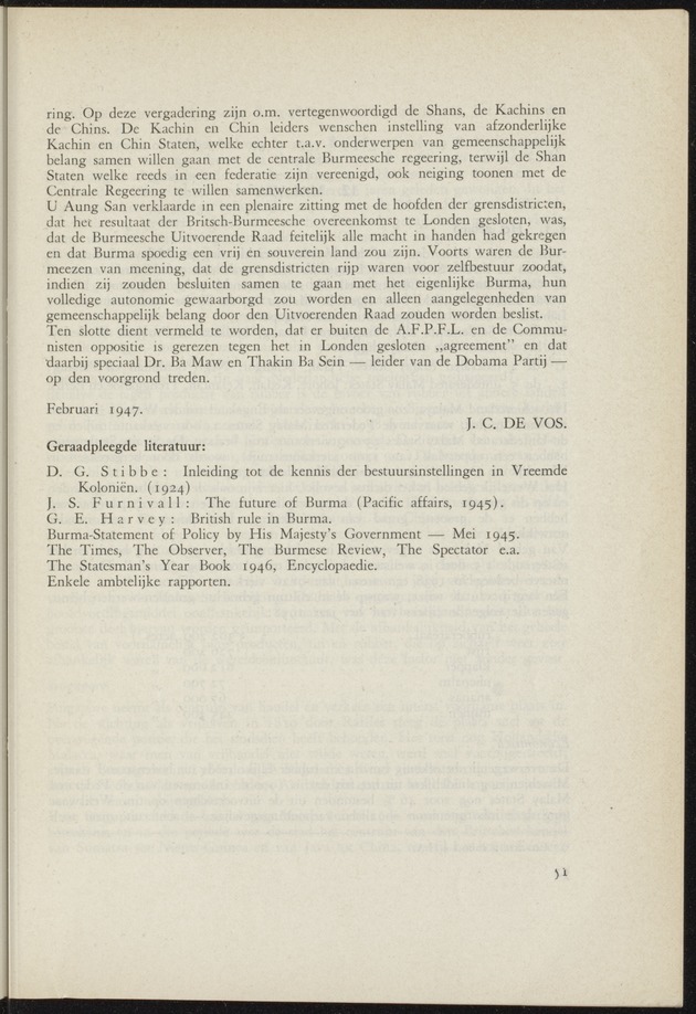 Bijlage bij het verslag van de commissie van onderzoek naar de opvattingen in Nederland omtrent de plaats van de overzeesche gebiedsdeelen in het koninkrijk : ingesteld bij ministerieel besluit van 30 augustus 1945 / [voorzitter: W.H. van Helsdingen] - 