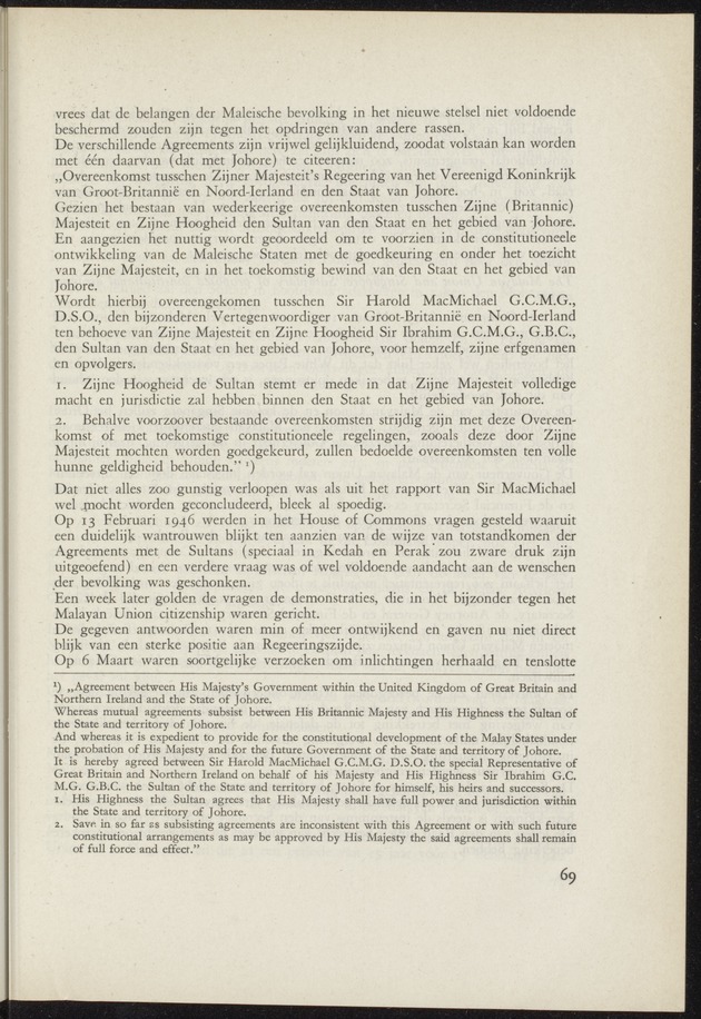 Bijlage bij het verslag van de commissie van onderzoek naar de opvattingen in Nederland omtrent de plaats van de overzeesche gebiedsdeelen in het koninkrijk : ingesteld bij ministerieel besluit van 30 augustus 1945 / [voorzitter: W.H. van Helsdingen] - 