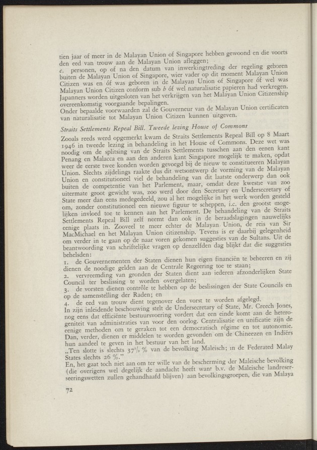 Bijlage bij het verslag van de commissie van onderzoek naar de opvattingen in Nederland omtrent de plaats van de overzeesche gebiedsdeelen in het koninkrijk : ingesteld bij ministerieel besluit van 30 augustus 1945 / [voorzitter: W.H. van Helsdingen] - 